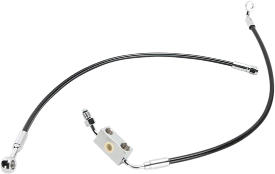 Magnum XR Front Brake Line Kit Complete Black Chrome Non-ABS 21in. 4 Over