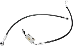 Magnum XR Front Brake Line Kit Complete Black Chrome Non-ABS 25in. 8 Over