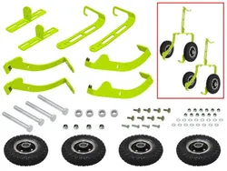 SP1 ProTec Ski Dolly System w Premium Wheels for 6.5 to 10in Wide Skis