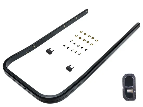 SP1 Black Heavy Duty Rear Bumper Receiver Hitch