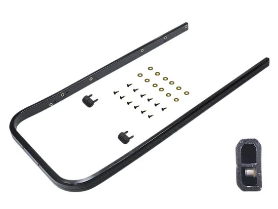 SP1 Black Heavy Duty Rear Bumper Receiver Hitch