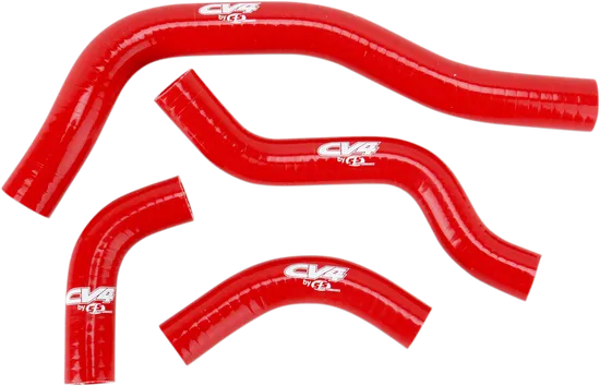CV4 Performance Silicone Radiator Hose Kit Red 4pc