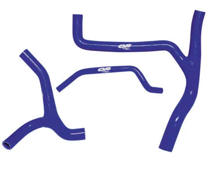 CV4 Performance Silicone Radiator Hose Y Kit Blue 3pc