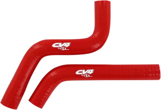 CV4 Performance Silicone Radiator Hose Kit Red 2pc
