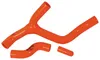 CV4 Performance Silicone Radiator Hose Y Kit Orange 2pc