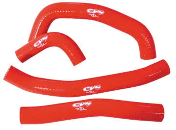 CV4 Performance Silicone Radiator Hose Kit Red 4pc