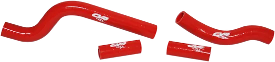 CV4 Performance Silicone Radiator Hose Kit Red 4pc
