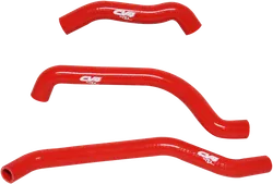 CV4 Performance Silicone Radiator Hose Kit Red 3pc