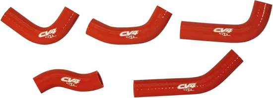 CV4 Performance Silicone Radiator Hose Kit Red 5pc