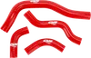 CV4 Performance Silicone Radiator Hose Kit Red 4pc
