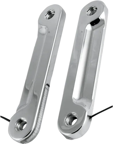 Alloy Art Chrome Front Turn Signal Lights w Clear Lens LED