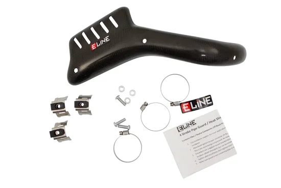 Moose E Line 4-Stroke Exhaust Stock Pipe Guard Heat Shield 1
