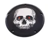 CE Black Billet Skull Derby Cover