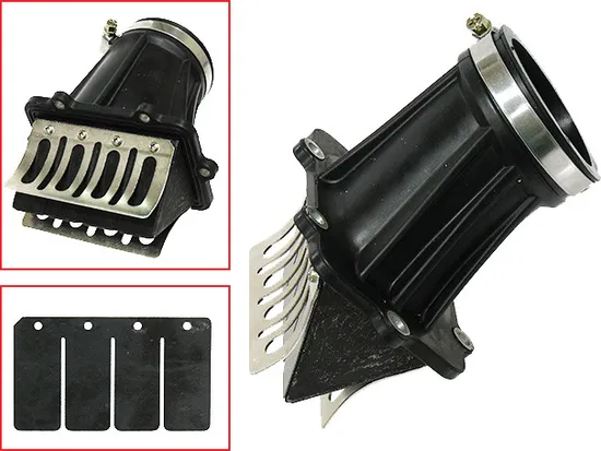 SP1 Carb Flange and Reed Valve Assembly