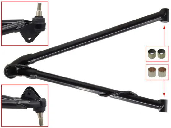 SP1 Black Chrome Moly Left Lower A Arm