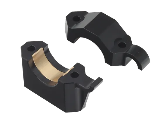 SP1 Black Aluminum Steering Stem Clamp Block Kit