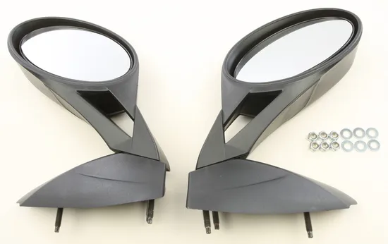 SP1 Black Side View Mirror Pair
