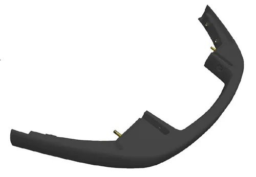 SP1  Black Heavy Duty Front Bumper