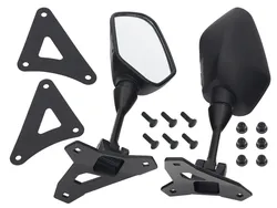 SP1 Black Side View Mirror Pair