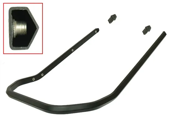 SP1 Black Heavy Duty Rear Bumper Receiver Hitch