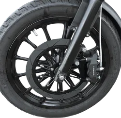 Speed Merchant Black 13in Radial Front Brake Caliper Mount Pair