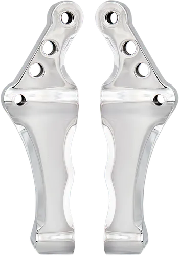 Speed Merchant Polished 13in Radial Front Brake Caliper Mount Pair