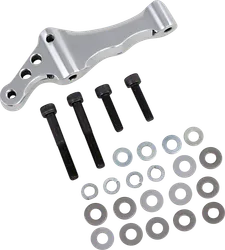 Speed Merchant Left Polished 13in Radial Front Brake Caliper Mount