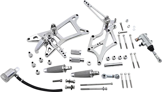 Speed Merchant Polished Mid Control Kit w Speedpegs