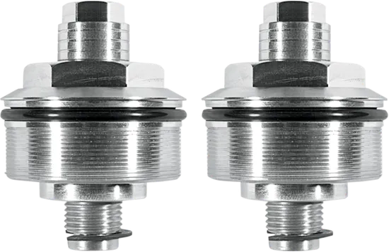 Speed Merchant 49mm Raw Aluminum Fork Preload Adjuster