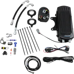 UC Frame Tube Mount Engine Oil Cooler Kit Gloss Black