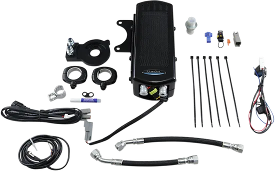 UC Frame Tube Mount Engine Oil Cooler Kit Gloss Black