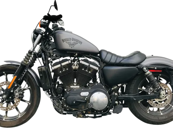 UC Frame Tube Mount Engine Oil Cooler Kit Gloss Black