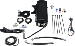 UC Frame Tube Mount Engine Oil Cooler Kit Gloss Black