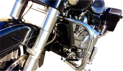 UC Frame Tube Mount Engine Oil Cooler Kit Gloss Black