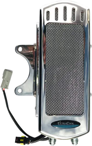 UC Frame Tube Mount Engine Oil Cooler Kit Chrome