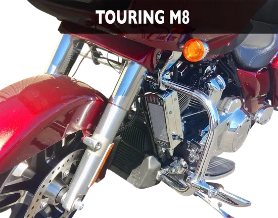 UC Frame Tube Mount Engine Oil Cooler Kit Chrome