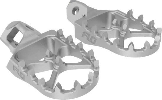 Flo Pro Series Footpegs Driver Foot Pegs Pair Stainless