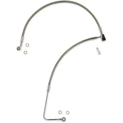 Magnum XR Front Lower Brake Line Kit Stainless Chrome ABS 20.25in.