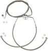 Magnum XR Front Lower Brake Line Kit Stainless Chrome ABS 15.25in.