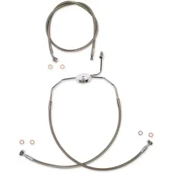 Magnum XR Front Brake Line Kit Complete Stainless Chrome Non-ABS 19in.