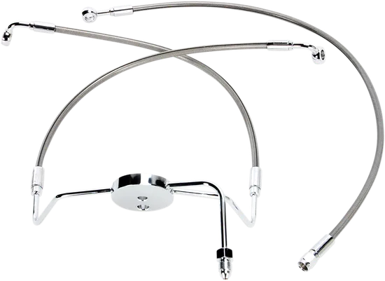 Magnum XR Front Brake Line Kit Complete Stainless Chrome Non-ABS 27in. 4 Over