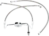 Magnum XR Front Brake Line Kit Complete Stainless Chrome Non-ABS 27in. 4 Over