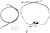 Magnum XR Front Brake Line Kit Complete Stainless Chrome Non-ABS 33in. 14 Over