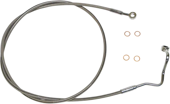 Magnum XR Front Upper Brake Line Kit Stainless Chrome ABS 70in. 6 Over