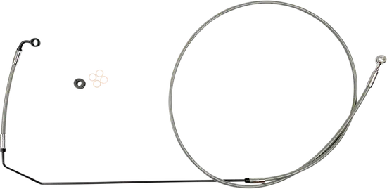 Magnum XR Front Upper Brake Line Kit Stainless Chrome ABS 6 Over