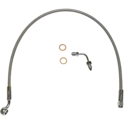 Magnum XR Front Upper Brake Line Kit w Adapter Stainless Chrome ABS 26in. 4 Over