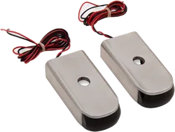 Alloy Art Chrome Fender Strut Red LED Marker Light