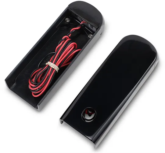 Alloy Art Black Fender Strut Red LED Marker Light