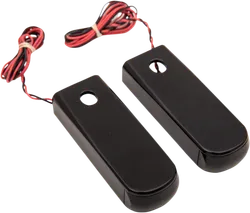 Alloy Art Black Fender Strut Red LED Marker Light
