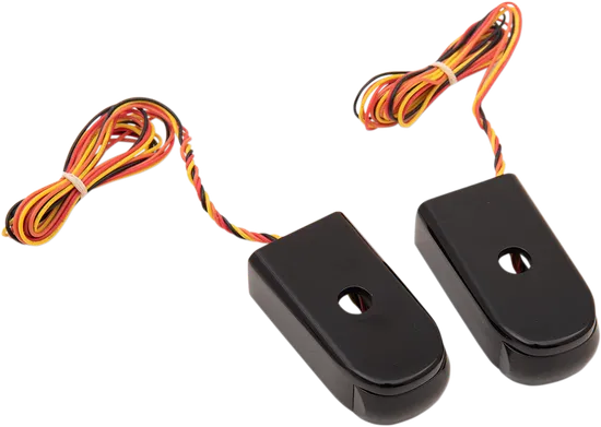 Alloy Art Black Fender Strut Red LED Marker Light